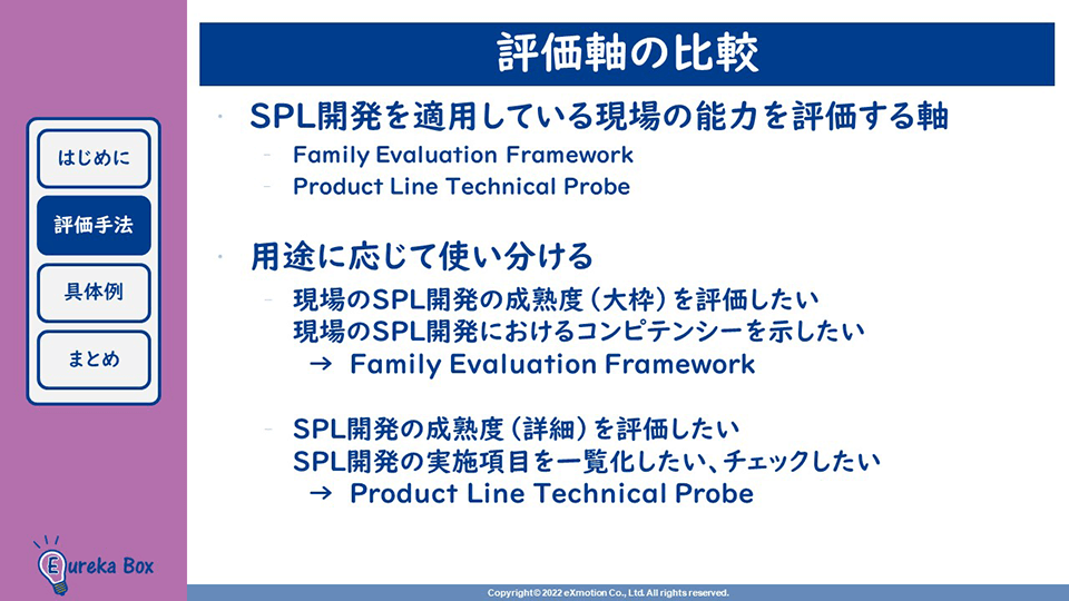SPL開発、エンジニア独学 評価軸の比較